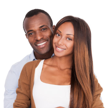 african american couple happy together