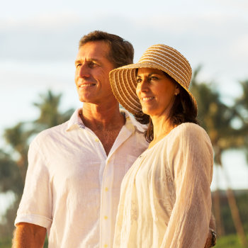 couple watching the sunset