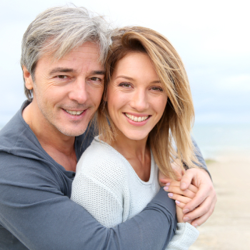 smiling mature couple