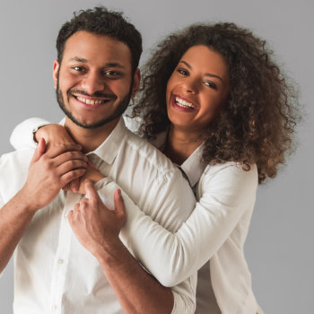 joyful indian couple