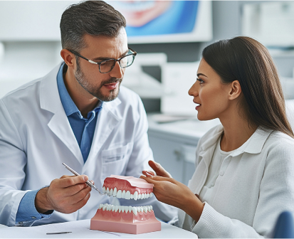 Patient receiving dental care