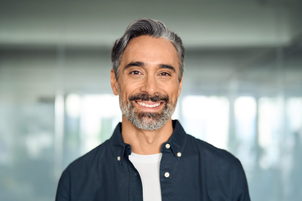 Man with a healthy smile
