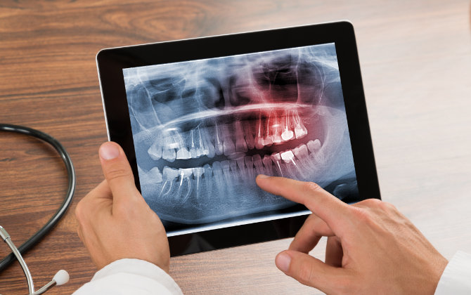 Modern dental technology equipment