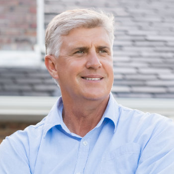 Successful happy retired man Duluth Dental Studio patient