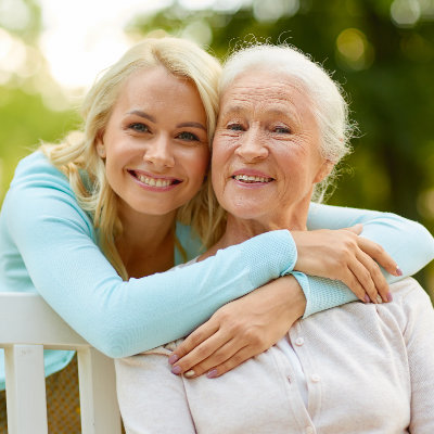 Senior patient receiving dental care